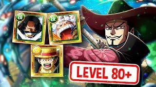 LEVEL 99! Pirate King Adventures vs. Mihawk! 3x Teams! (ONE PIECE Treasure Cruise)