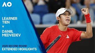 Learner Tien v Daniil Medvedev Extended Highlights | Australian Open 2025 Second Round