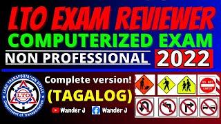 NON PRO LTO EXAM REVIEWER (COMPLETE VERSION) - TAGALOG | Wander J