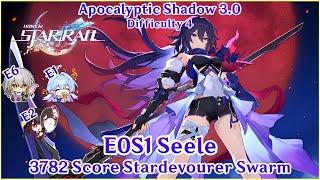 Apocalyptic Shadow 3.0 - E0S1 Seele 3782 Total Score Clear Stardevourer Swarm | Honkai Star Rail