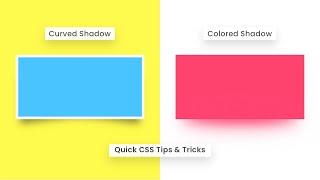 CSS Colored & Curved Drop shadow Effects | CSS Tricks