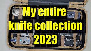 My entire knife collection 2023.