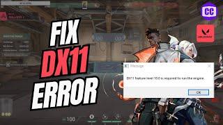 How To Fix Valorant DX11 Feature Level 10.0 is Required To Run The Engine - (October, 2024)