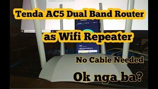 How to setup Tenda AC1200 AC5 Dual Band Router kahit walang lan cable, WISP mode