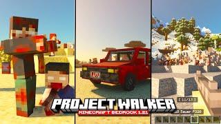 ADDON de APOCALIPSIS ZOMBIE para MINECRAFT PE 1.21 * project walker addon * MODS para MINECRAFT PE