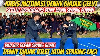 Baru Sampai dituban Denny diajak gelut atlet Jatim, sparing didepan orang banyak