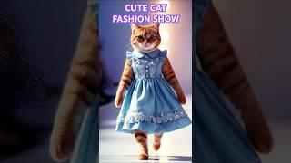 Cat Walks Gracefully On The Catwalk #shorts #aiart