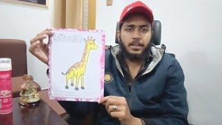 Color the picture of a giraffe with colored pencils - CAREER GYAN