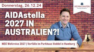 Alex' Cruise Alert - News der Woche | 26.12.2024 | AIDAstella 2027 in Australien?!