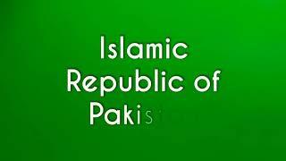 Islamic Republic of Pakistan GREEN SCREEN 4U