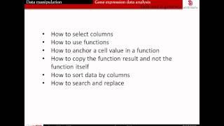 Gene Expression Data Microarray Lab Part 1