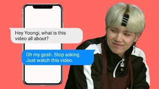 bts texts - yoongi is the new siri