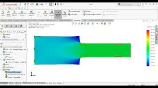 Solidworks simulation : Comparing plane stress (2D) and 3D simulation results