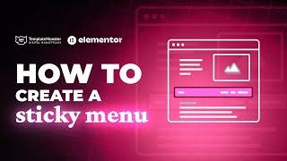 How to Create a Sticky Menu