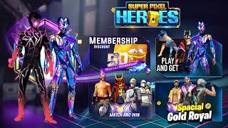 SUPER HEROES EVENT FREE FIRE , EVO BUNDLE RETURN | FREE FIRE NEW EVENT | FF NEW EVENT | 50% OFF FF