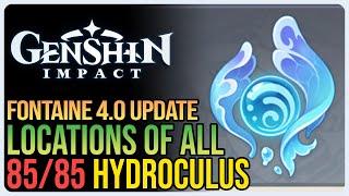 All Fontaine 4.0 Hydroculus Locations Genshin Impact