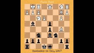 Eugenio Szabados vs Mikhail Tal, 1957 #chess #chessgame