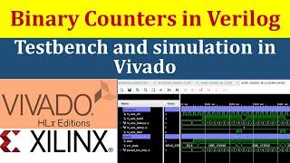 Counter Design in Verilog with Test bench in Vivado | FPGA