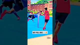 SKY POLL DIVE ️ || PRACTICE POLL DIVE || KHO KHO SKILLS || KHO KHO |#khokho #shorts #trending #new