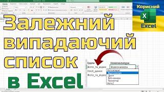 Магічний трюк! Як створити залежний випадаючий список в Excel українською для початківців?