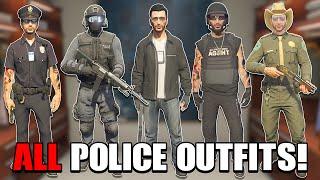 How To Get ALL Police Outfits in GTA Online! (IAA Agent, SWAT Outfit, Cop Outfit)