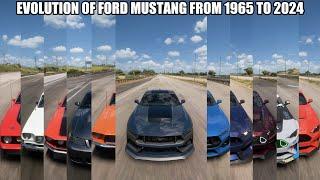 Evolution OF Ford Mustang In Forza Horizon 5 || Top Speed Sound Acceleration Comparison Top 15