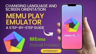 Change Language and Screen Orientation in Memu Play Emulator