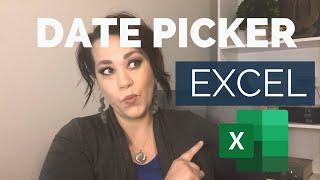 Date Picker In Excel | The Easy Way