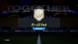 FIFA 22 Icon Swaps 81+ x25 Pack for 2 Tokens ULTIMATE TEAM FUT 22 Pack Opening