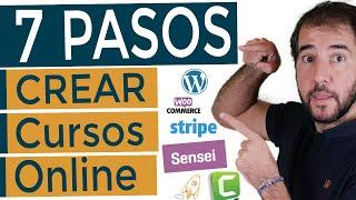  Cómo crear Cursos Online ¡¡¡en 7 PASOS!!!  (y sus Precios)