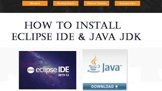 How to Install Eclipse IDE w/ Java JDK 13 on Windows 10