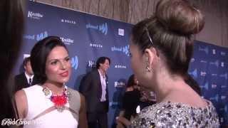 Lana Parrilla star from "Once Upon A Time" chats with Red Carpet Tips at GLAAD Awards