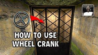 How to use a wheel crank in granny chapter 1 ৷ granny version 1.8