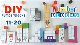 DIY Numberblocks 11-20 , making out of Mathlink Cubes | Playtime Club TV