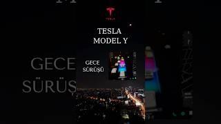 Tesla Model Y SR Gece Arka Görüşü Nasıl? marka gözüküyor “Reklam”