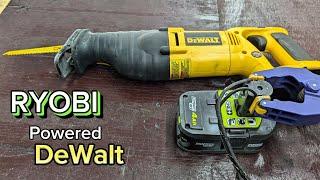 How to use a Ryobi battery on a DeWalt tool: A tutorial