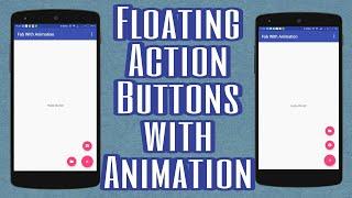 How to implement Floating Action Button Animation in Android (without plugin)