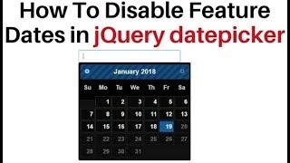 jQuery ui datepicker disable future dates in a calendar control