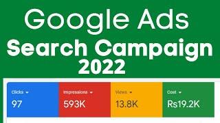 Google Ads Search Campaign Tutorial - How to Create Successful Search Campaigns 2022