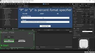 Unity Playmaker - Format Strings