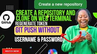 How to Git push without username & password 0x01. Git Regenerate your access token Create Repository