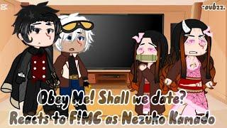 Obey me! Shall we date? Reacts to F!MC as Nezuko Kamado ||WIP|| (read description)