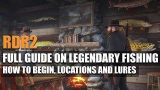 RED DEAD REDEMPTION 2 - FULL GUIDE ON LEGENDARY FISHING - HOW TO BEGIN - LOCATIONS AND LURES!!