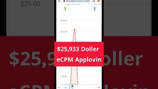 $25,933 Doller eCPM Applovin self click app #applovinselfcilick #codingpower #applovinearningproof