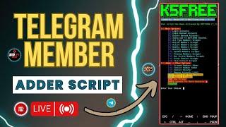 Telegram New Free Member Adder Script For 2025/ Per Account Add 50/ No Account Ban | Live Proof 