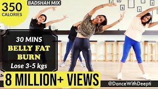 30mins Daily BELLY FAT BURN Workout | Easy Exercise to Lose weight 3-5kgs #dancewithdeepti