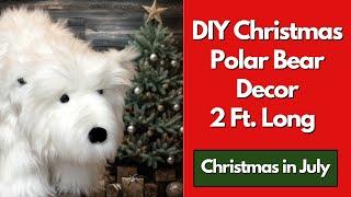 Create Your Own Adorable 2-foot Christmas Polar Bear Decor In A Snap!