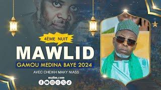 4ème Nuit Mawlid Medina Baye 2024 avec Cheikh Mouhamadoul Macky Ibrahim Niass. @malbntv