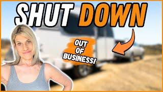 Another Popular RV Manufacturer SHUTS DOWN -- Customers Left Hanging!