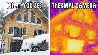 Testing Efficiency of Timber Frame, SIP House with Thermal Camera